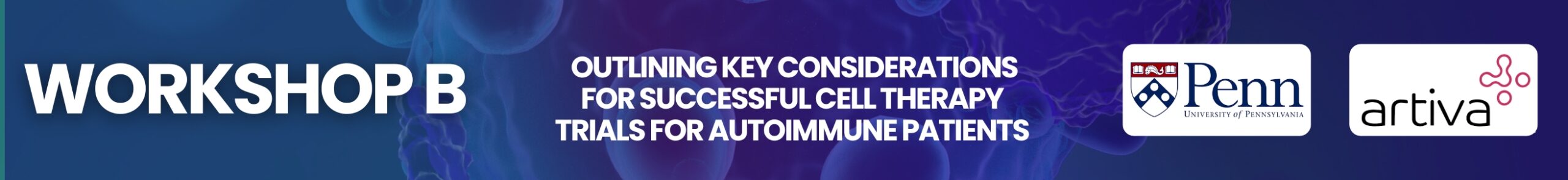 Join industry trailblazers. Workshop B will outline key considerations for successful cell therapy trials for autoimmune patients.